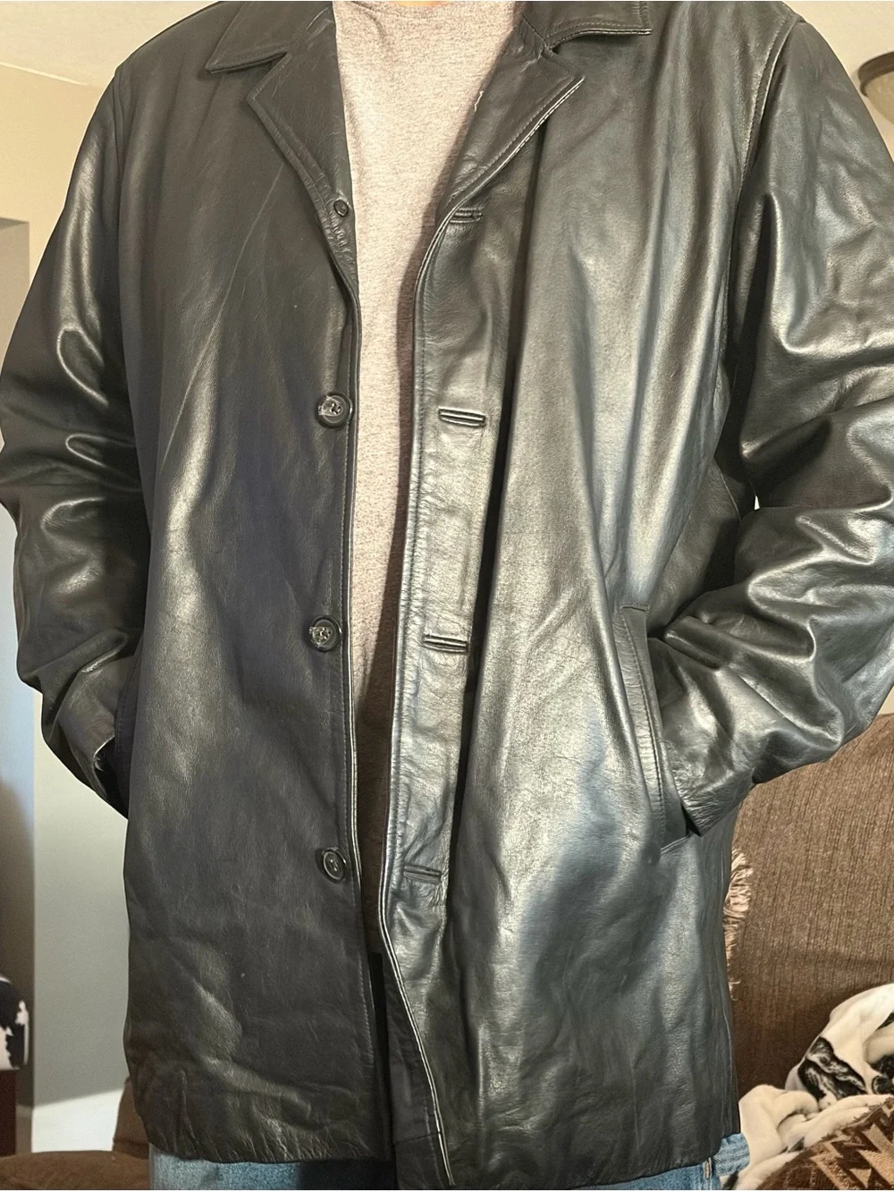 Merona 100%genuine leather jacket